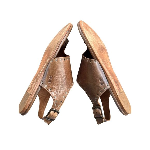 Bed Stu Womens Misha Distressed Leather Sandals Brown Boho Size 9.5 Rustic Buckl - Picture 10 of 13